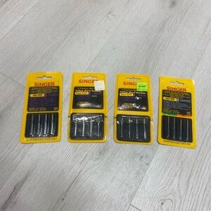 Vintage Singer Sewing Machine Needles Set - Black and Yellow